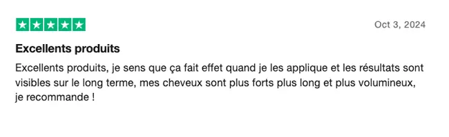 Avis d'un de nos clients satisfaits de notre marque Superlooong