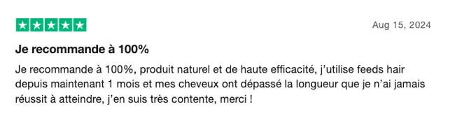 Avis d'un de nos clients satisfaits de notre marque Superlooong